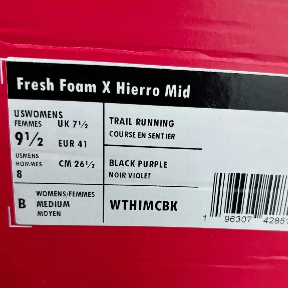 New Balance Women's Size US 9 Fresh Foam x Hierro HT - Picture 10 of 12